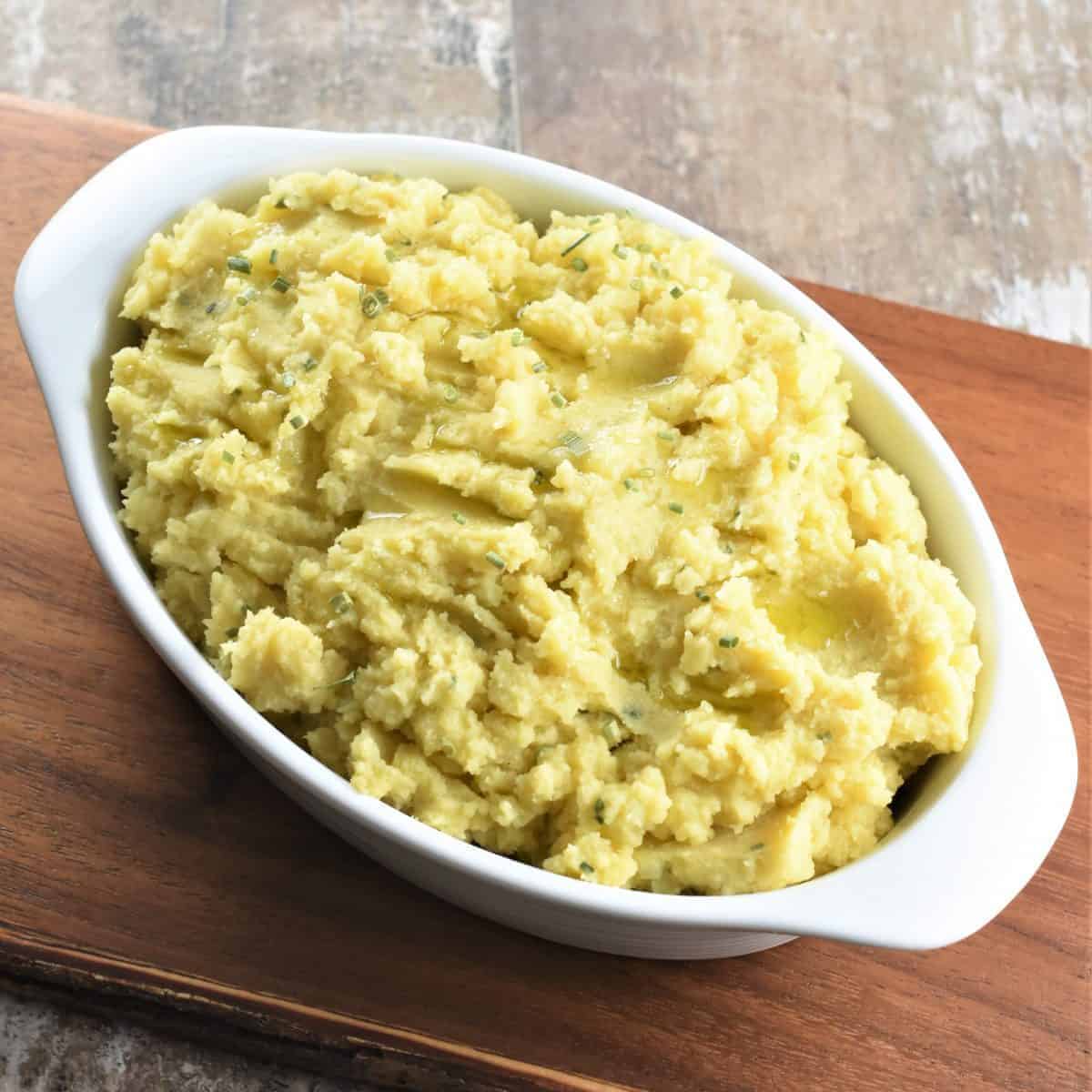 Low-FODMAP Cheesy Vegan Mashed Potatoes - Watch Learn Eat
