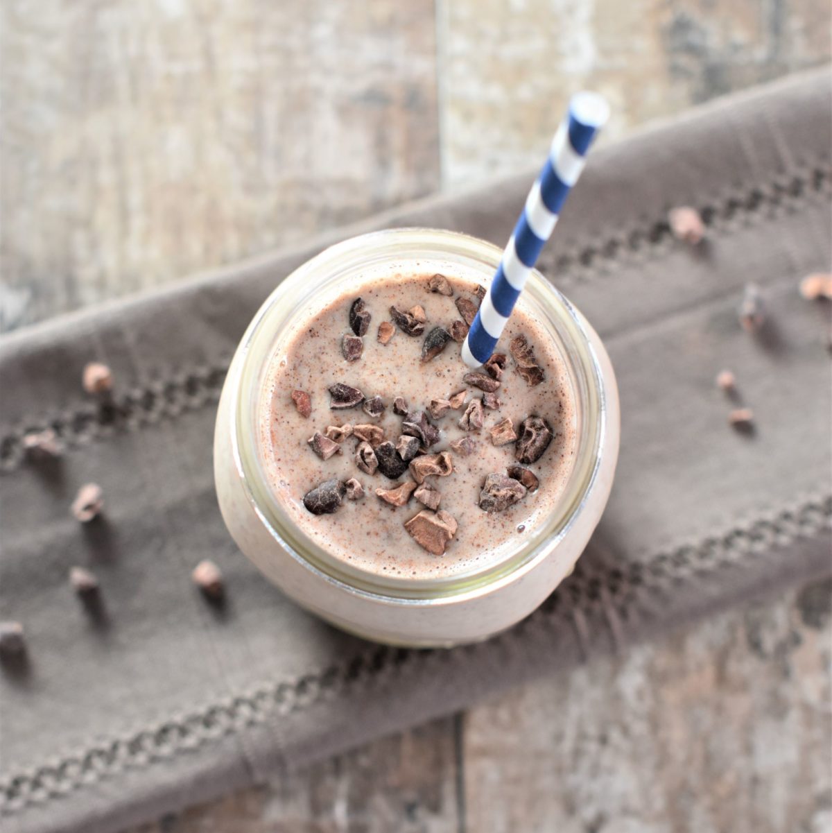 Banana Almond Butter Cacao Smoothie 