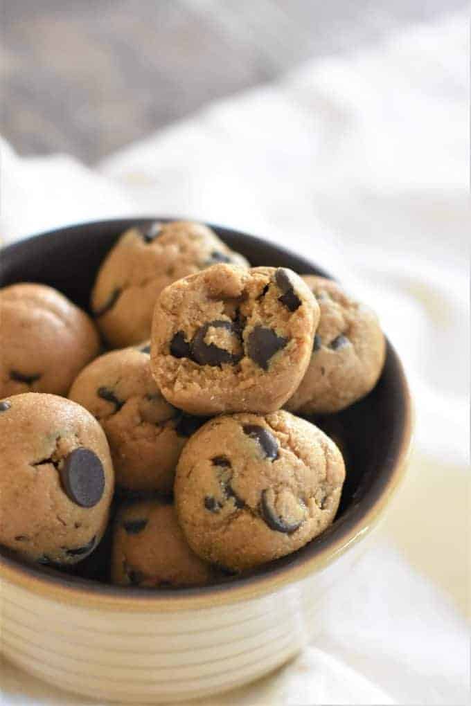 Almond Butter Cookie Dough Bites [GF & Vegan] Watch Learn Eat