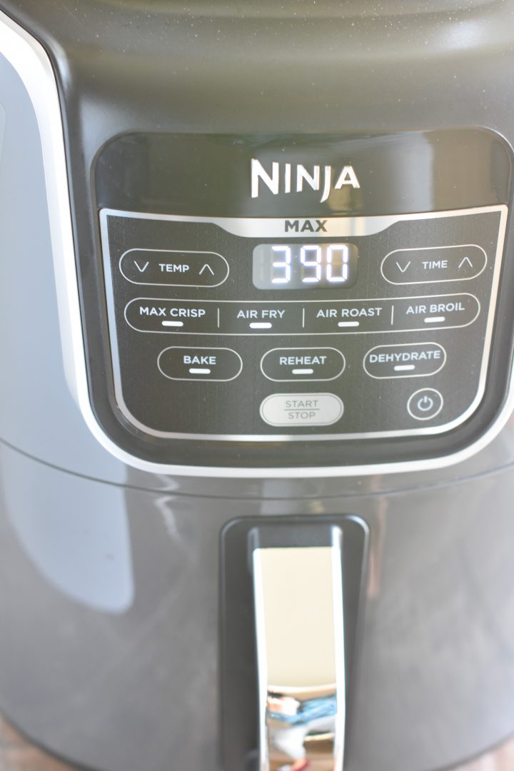 Preheating air fryer to 390° F