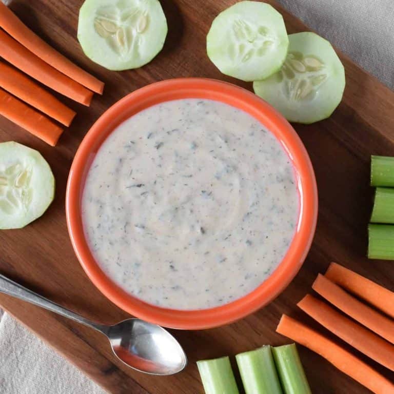 Vegan Lunch Orange Bowl with Vegetable Dip