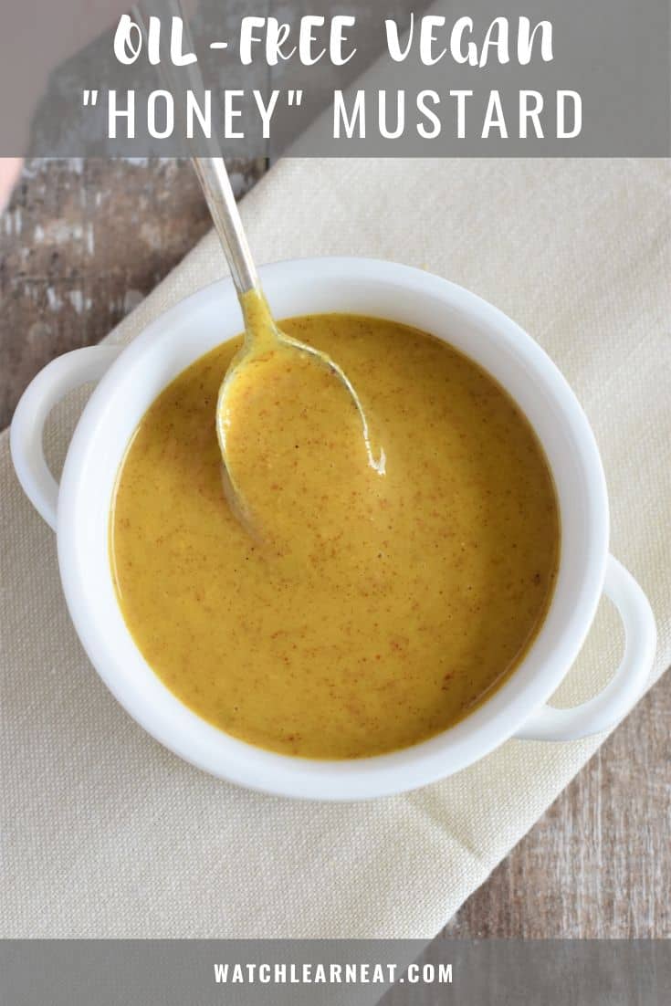 Vegan Honey Mustard Dressing & Dip [OilFree] Watch Learn Eat