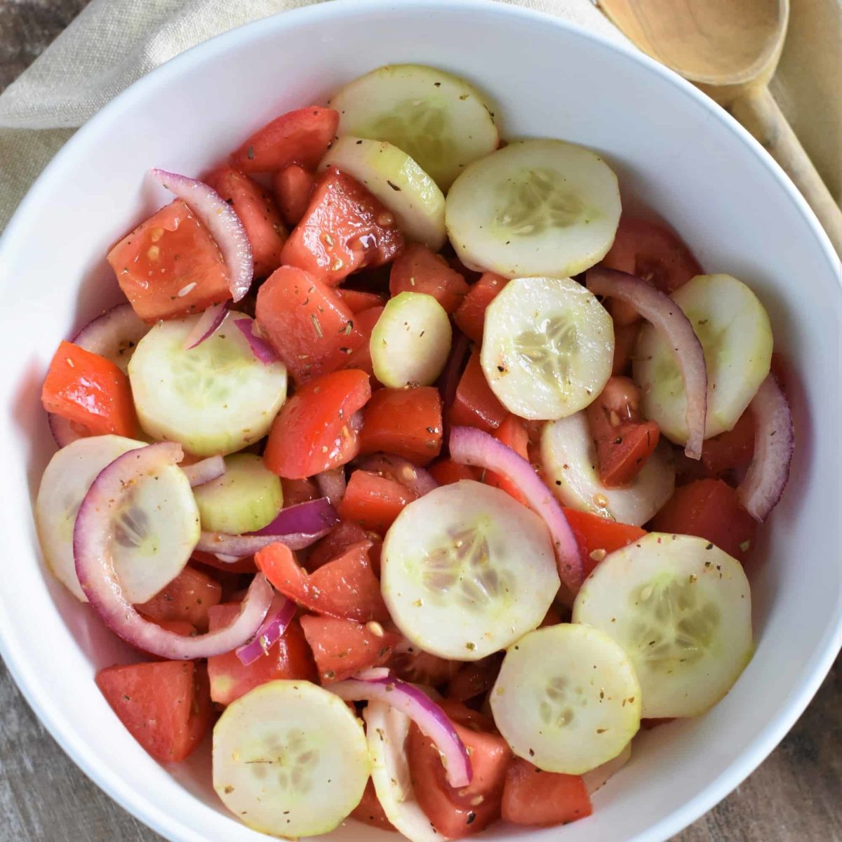 Easy Cucumber and Tomato Salad 