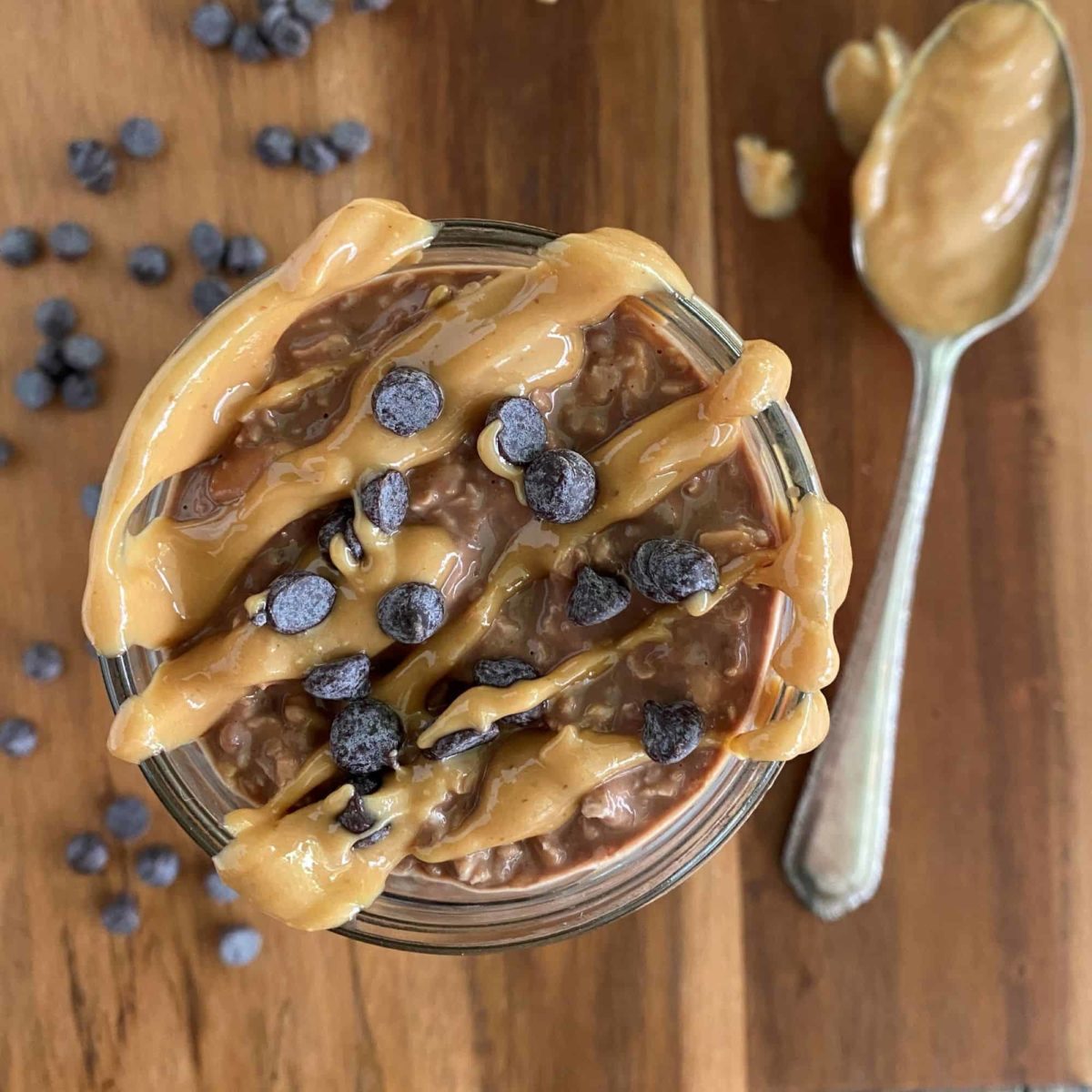 Chocolate Peanut Butter Overnight Oats-image