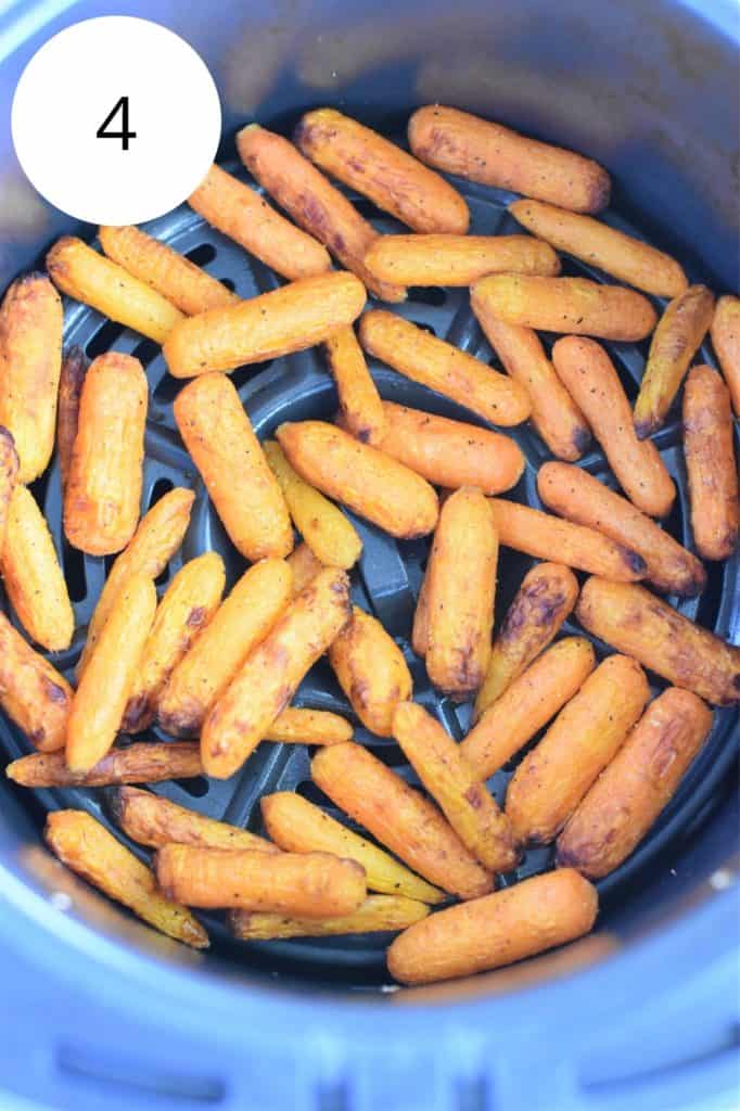 carrots in air fryer after cooking