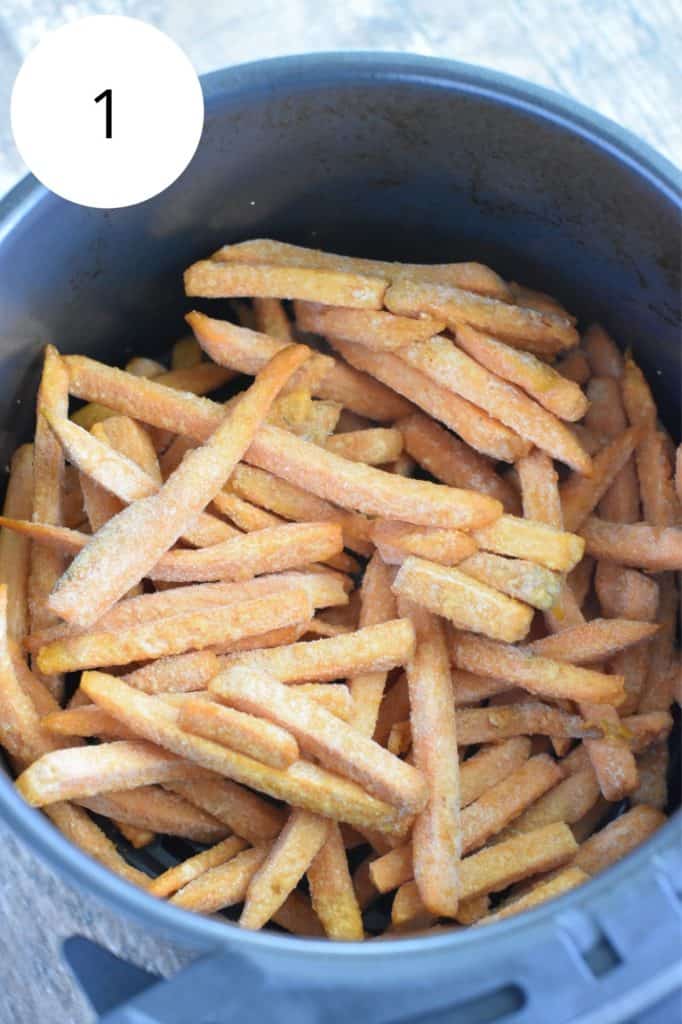 frozen fries in air fryer before cooking