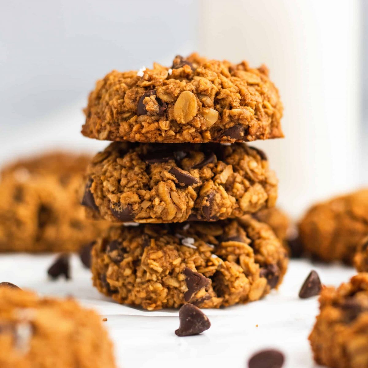 Chocolate Chip Oat Flour Cookies 