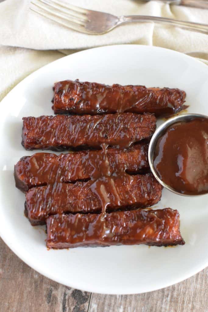 BBQ Tempeh Ribs [Baked or Grilled] Watch Learn Eat