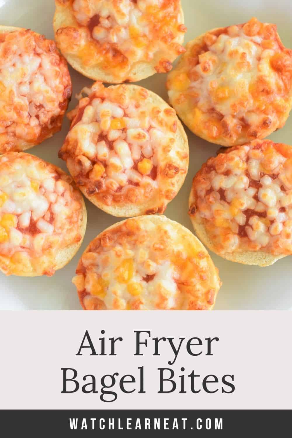 Frozen Bagel Bites in the Air Fryer Watch Learn Eat