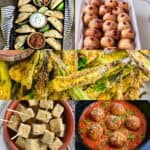collage of 5 of the vegan air fryer recipes
