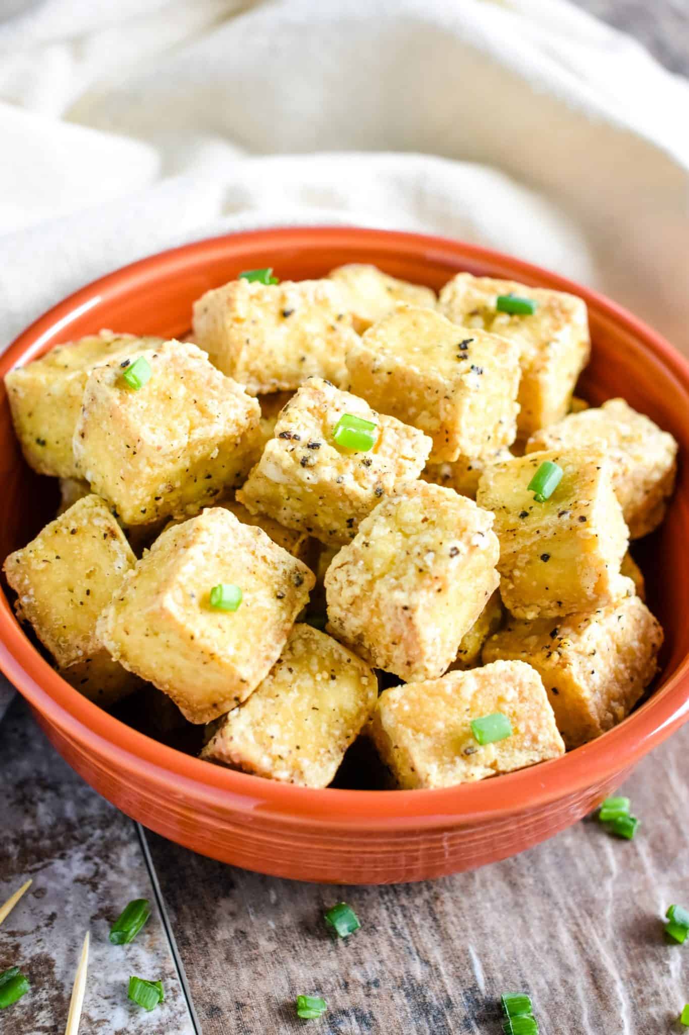 Salt and Pepper Air Fryer Tofu Watch Learn Eat