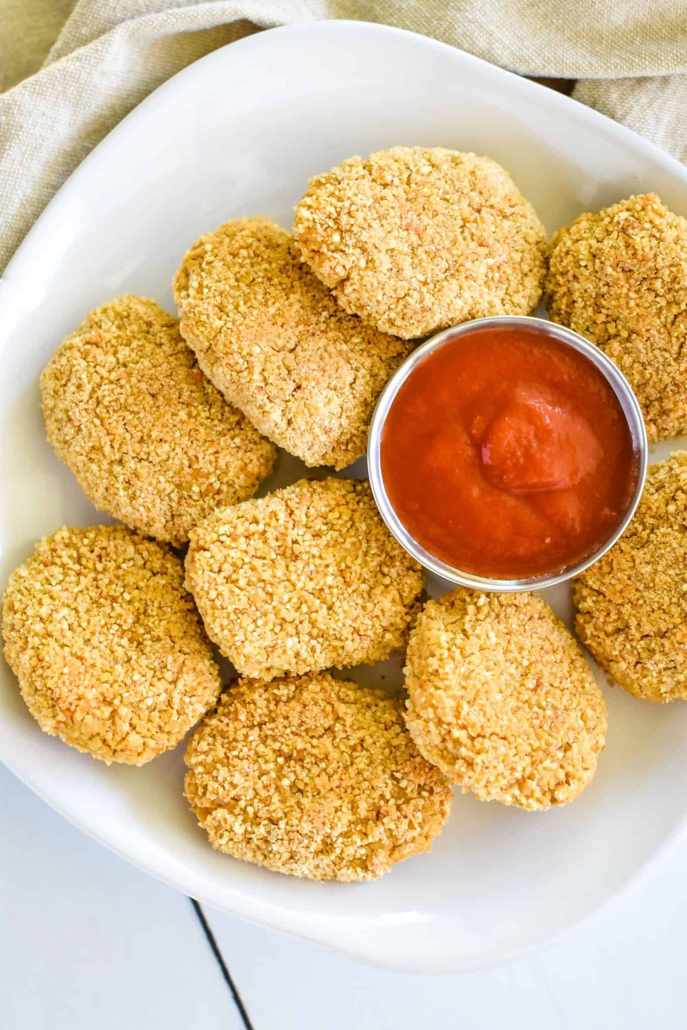 Crispy Vegan Chickpea Nuggets (GlutenFree & Kid Approved!)