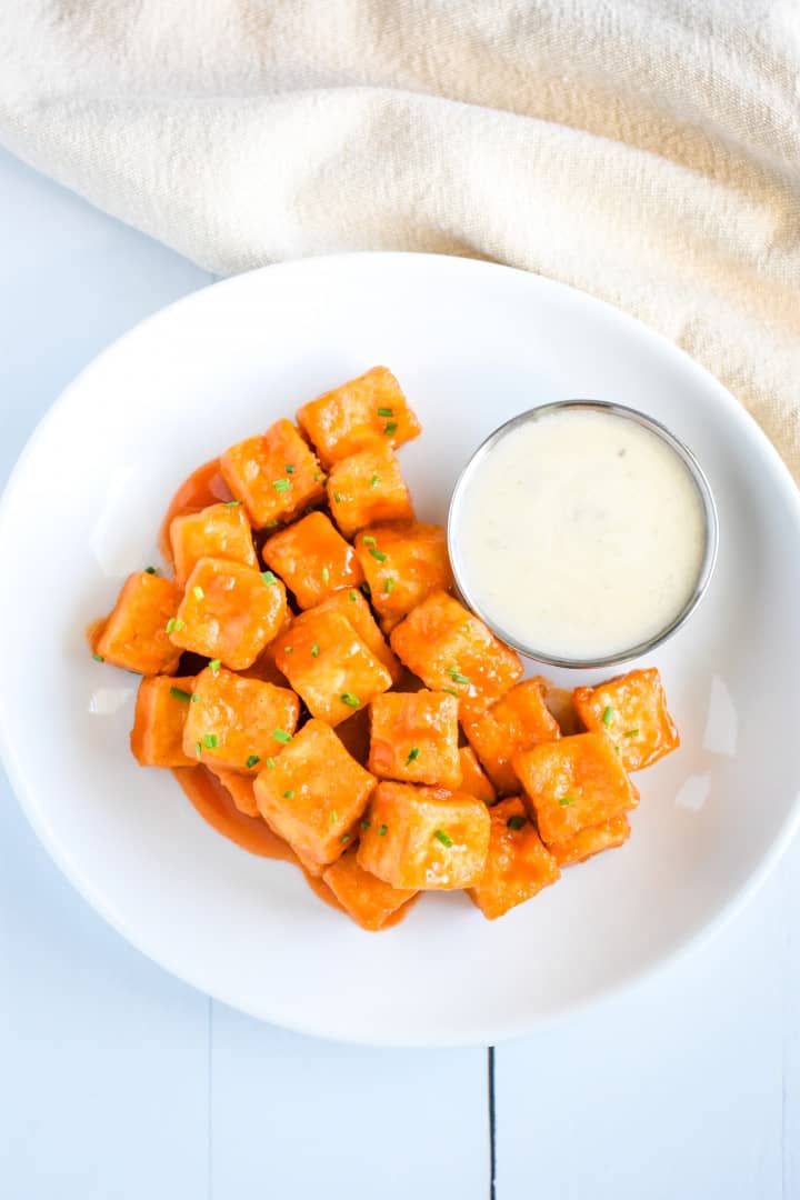 Air Fryer Buffalo Tofu Watch Learn Eat