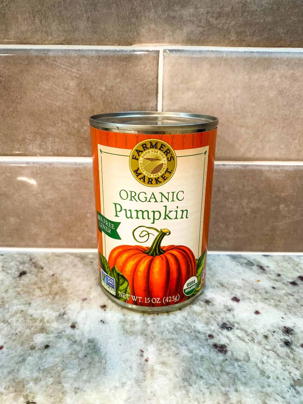 Can of pumpkin.