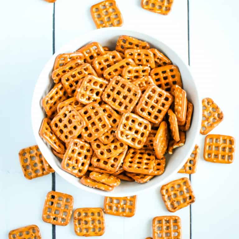Pretzels in a bowl.