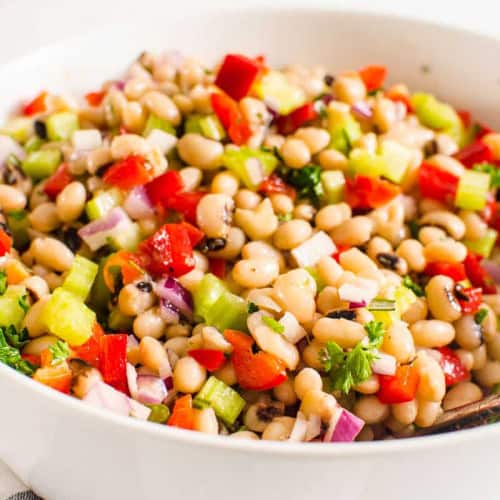 White Bean Salad in a bowl.