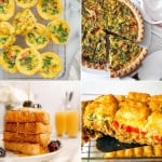 Collage of four Just Egg Recipes.