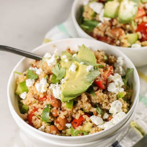 Mexican Quinoa Salad in a bowl.