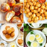 Collage of four best air fryer breakfast Recipes.