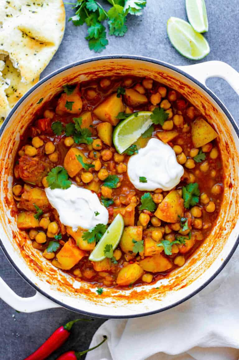 Chickpea and Potato Curry Recipe (Vegan) - Watch Learn Eat