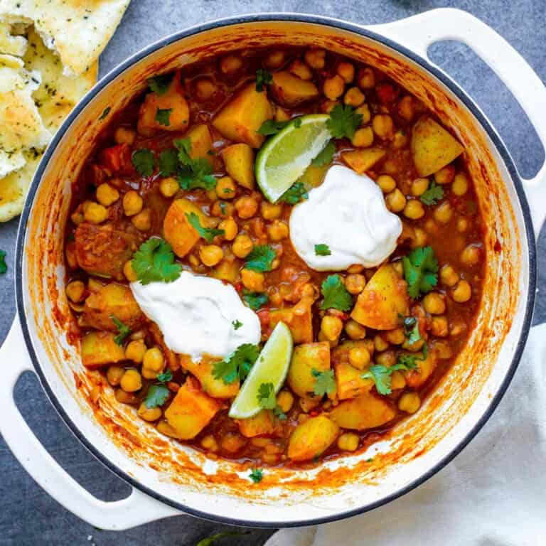 Chickpea and Potato Curry Recipe (Vegan)