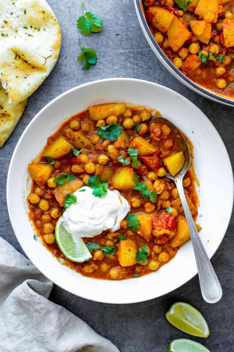 Chickpea and Potato Curry Recipe (Vegan) - Watch Learn Eat