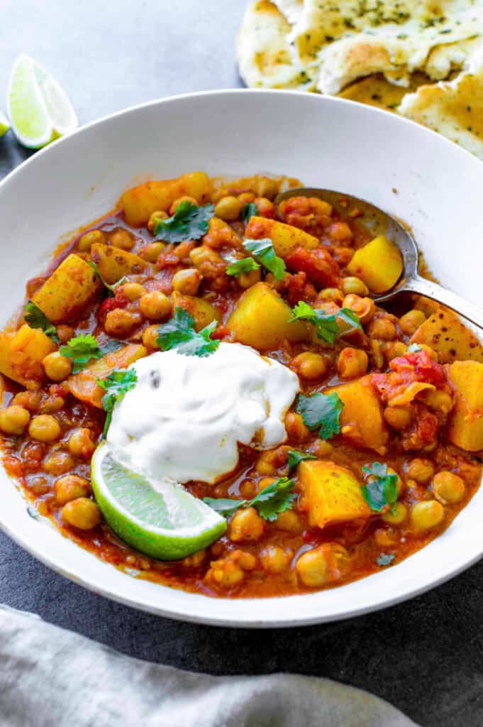 Chickpea and Potato Curry Recipe (Vegan) - Watch Learn Eat