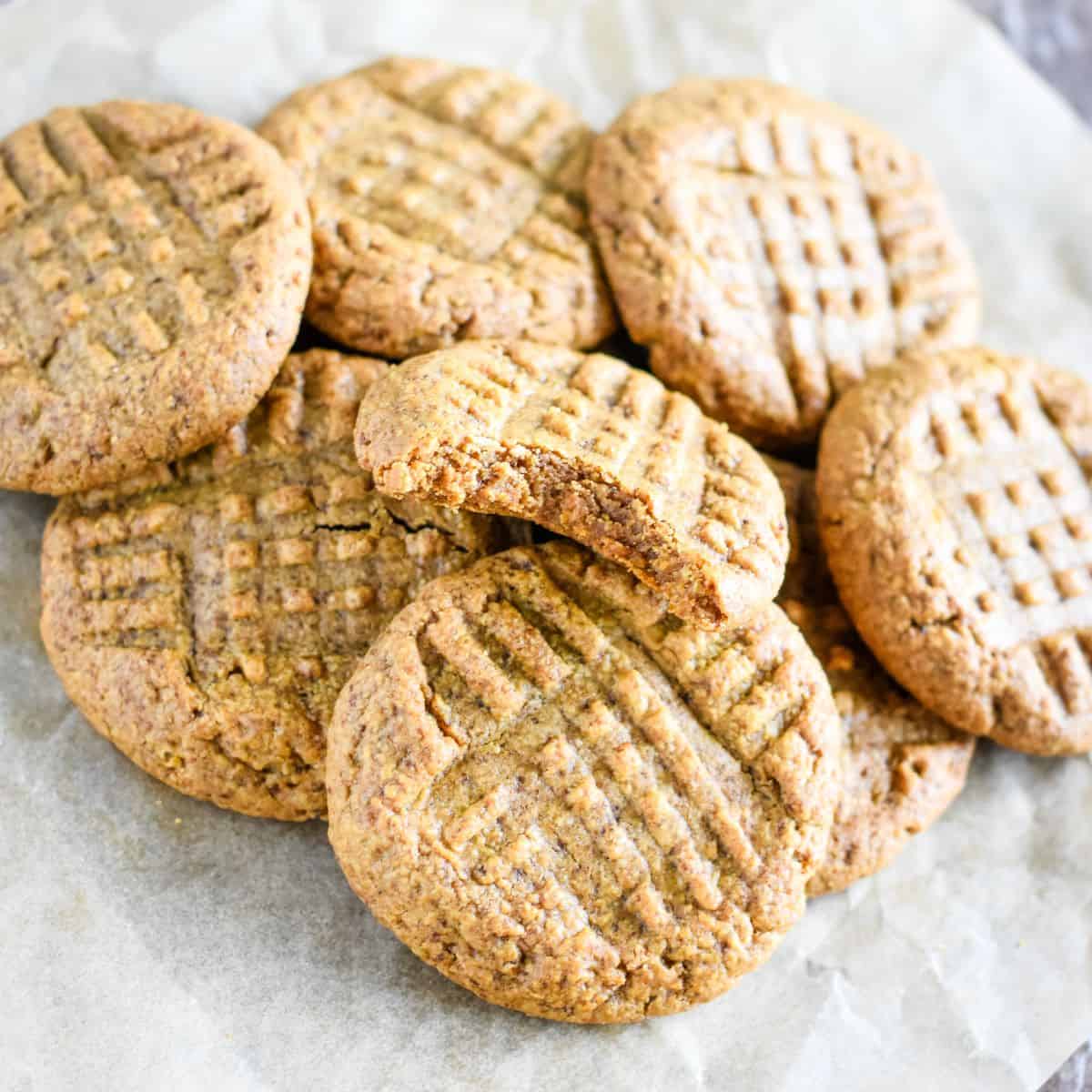 3 Ingredient Vegan Peanut Butter Cookies 