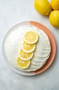 Vegan lemon cake.