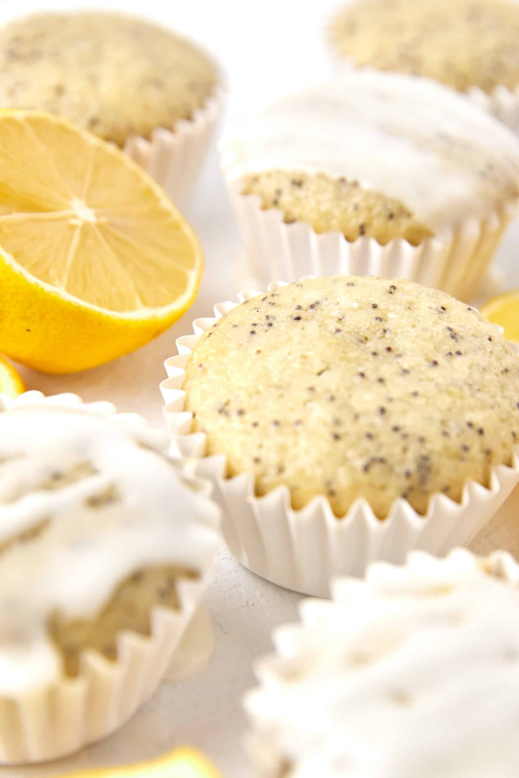Lemon muffins with citrus.