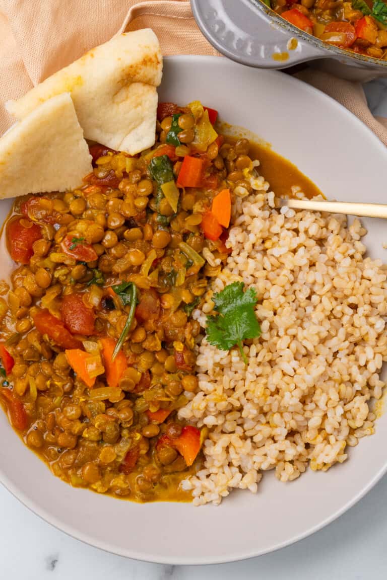 Lentil curry.