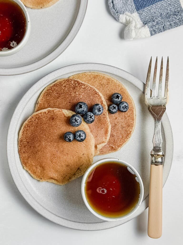 Vegan almond flour pancakes.