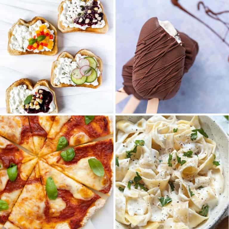 Cottage Cheese Recipes Collection - 4 recipes in a collage feature (1200x1200)