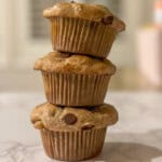 stack of cottage cheese muffins feature image