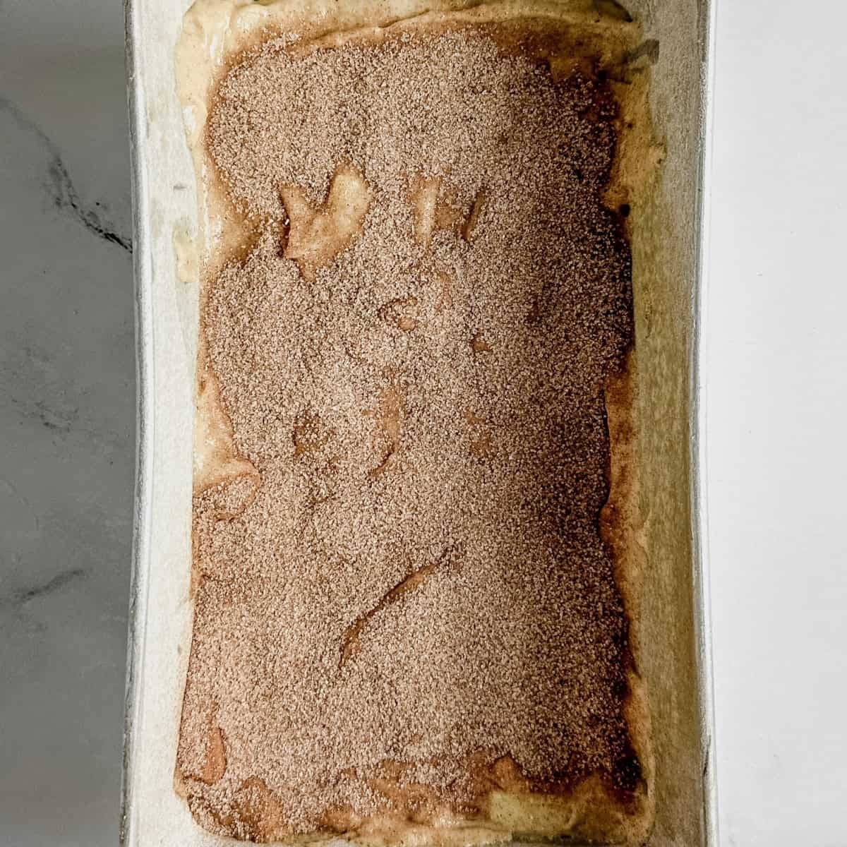 step 7 - pour final mixture into baking pan