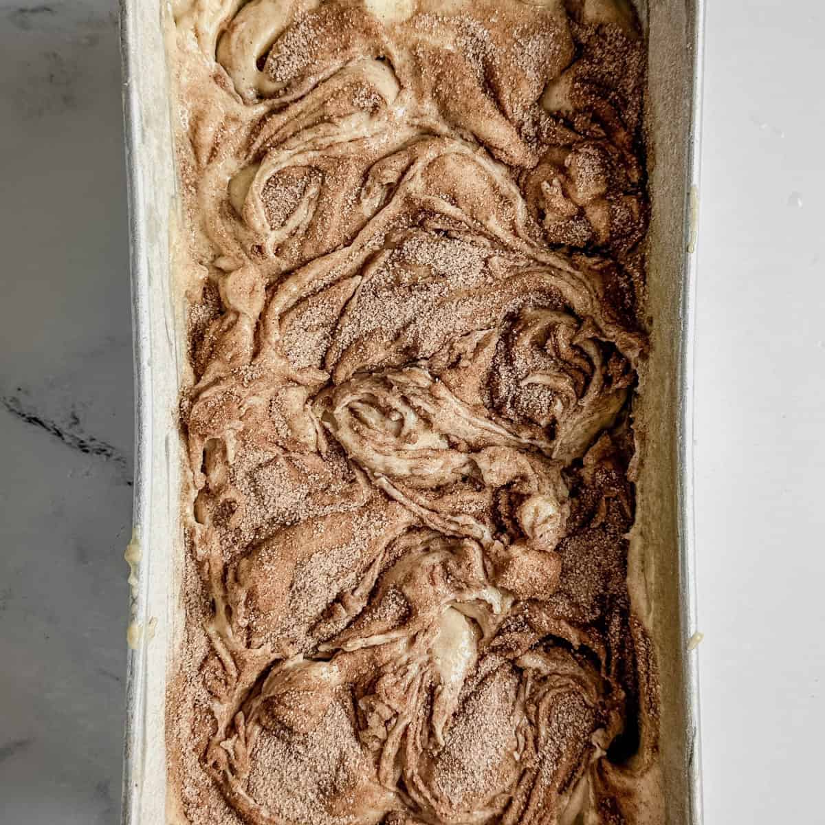 step 8 - creating cinnamon swirls with a knife