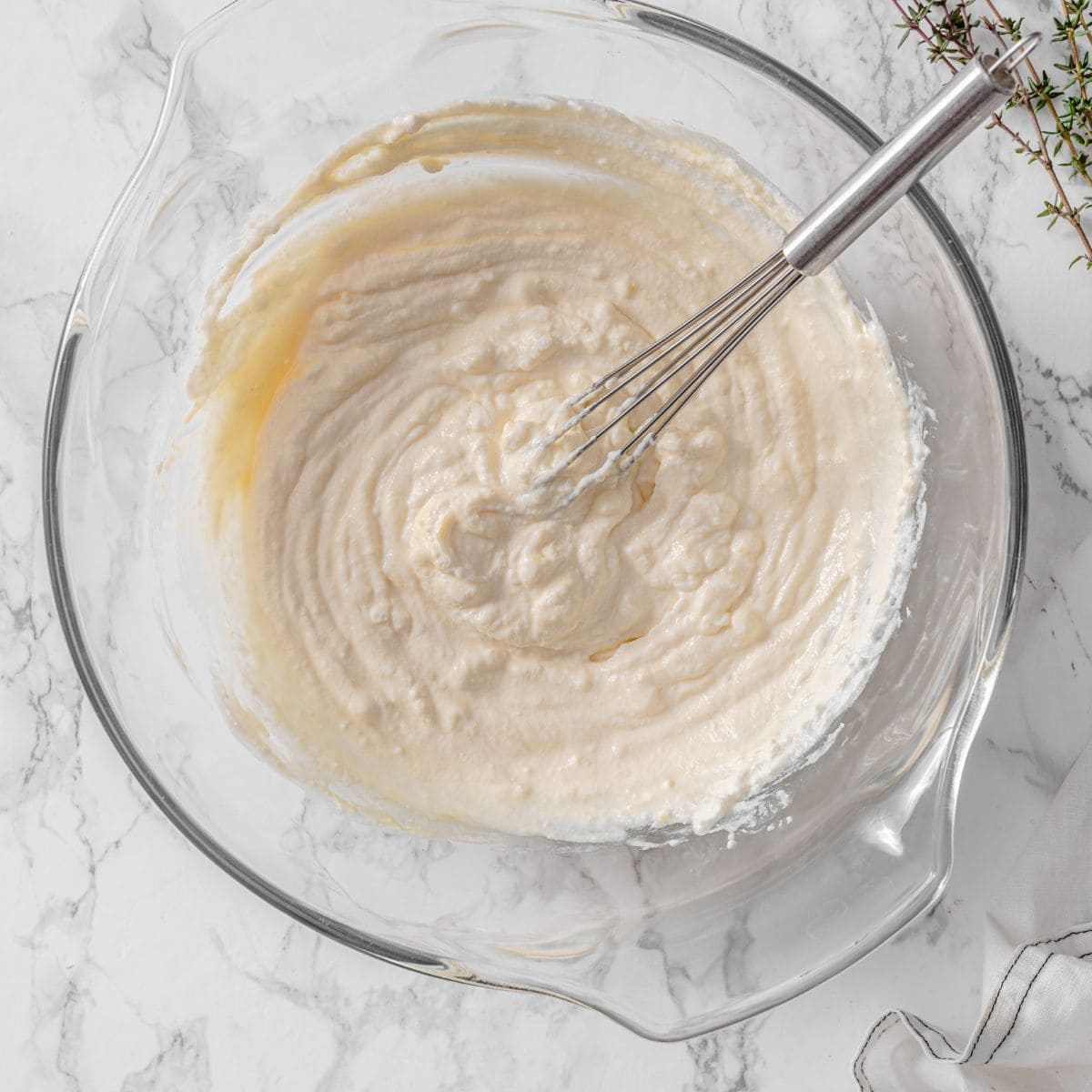 process 2 - ricotta and egg mixture