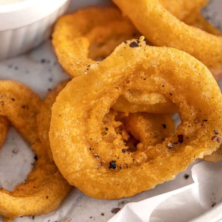 4 Air Fryer Frozen Onion Rings