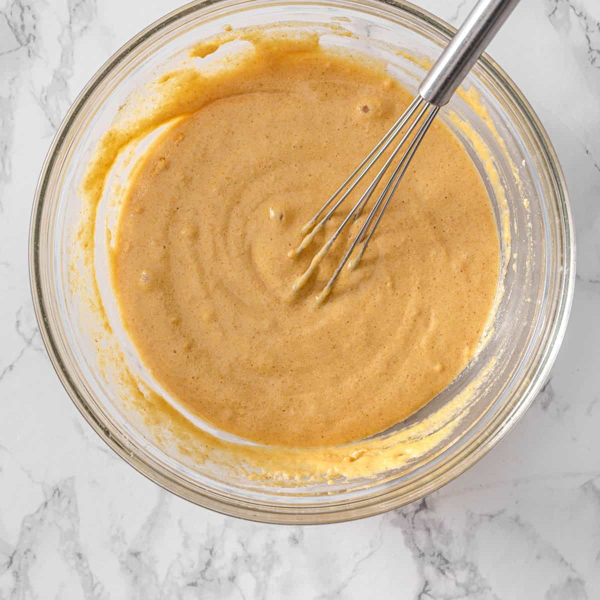 Chickpea flour pancake batter