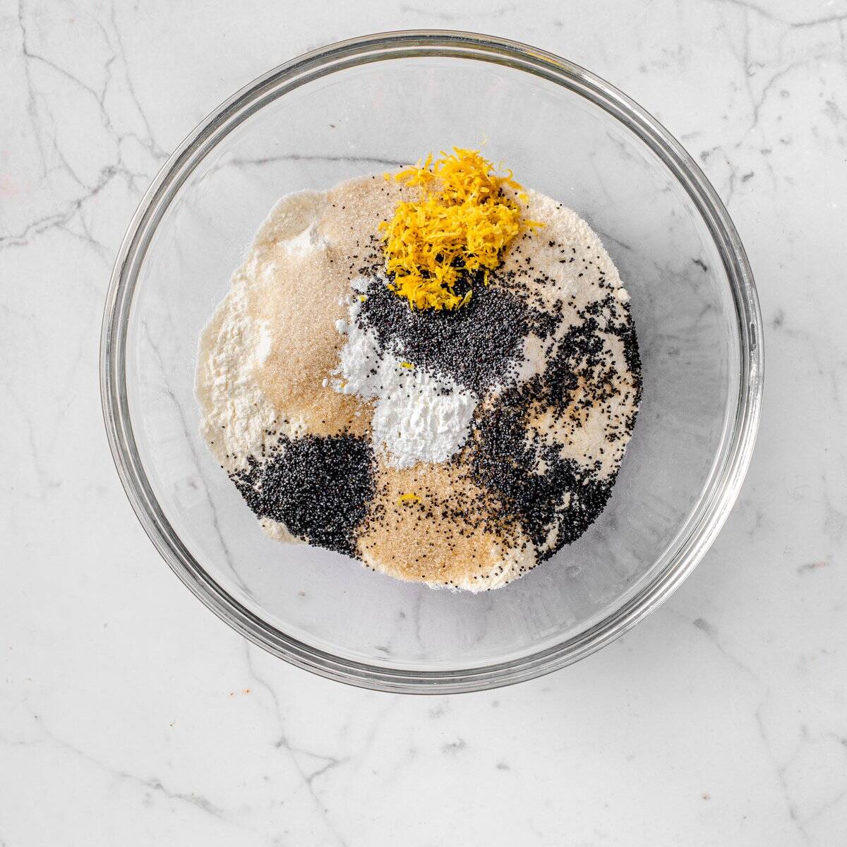 Combine the dry ingredients for the scones in a large mixing bowl.