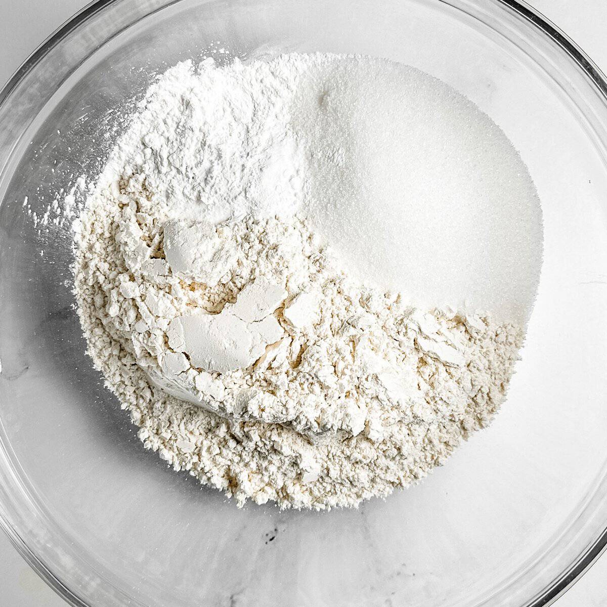 Dairy-Free Blueberry Muffin Preparation Step 1 - Mix Dry Ingredients